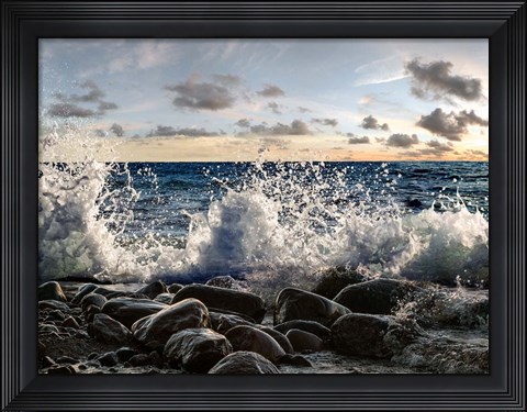 Framed Waves Crashing, Point Reyes, California Print