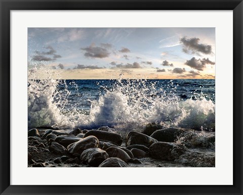 Framed Waves Crashing, Point Reyes, California Print