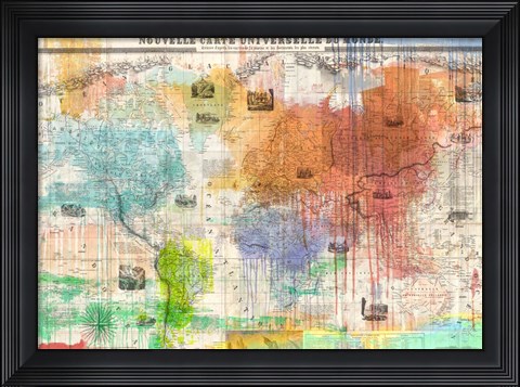 Framed Map of the World 2.0 Print