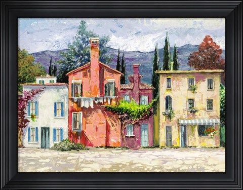 Framed Paese Italiano I Print