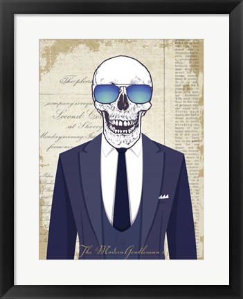 Framed Modern Gentleman #3 Print