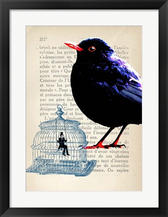 Framed Cage a l&#39;homme Print