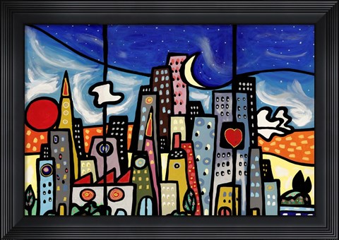 Framed Quando Soffia il Vento Print