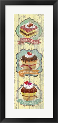 Framed Fresh-Baked Cupcakes Print