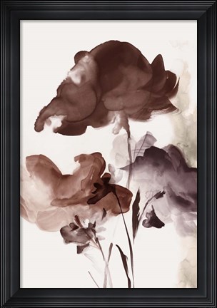 Framed Azura Bouquet II Crimson Version Print