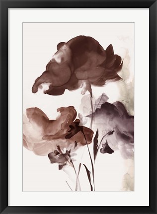 Framed Azura Bouquet II Crimson Version Print