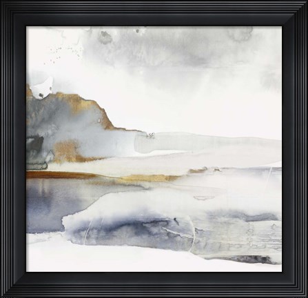 Framed Gray Lunar I Print