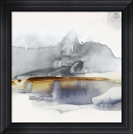 Framed Gray Lunar II Print