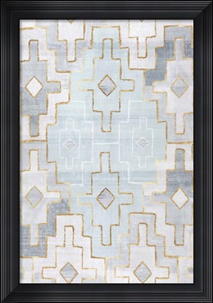 Framed Silver Blue II Print