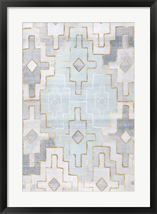 Framed Silver Blue II Print