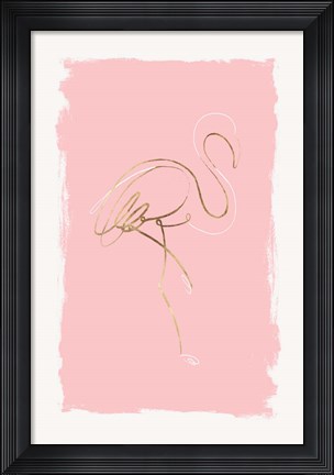 Framed Graceful Bird I Print