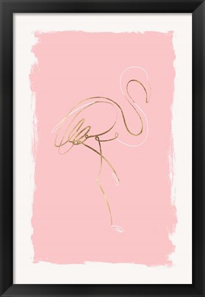 Framed Graceful Bird I Print