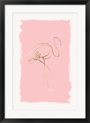 Framed Graceful Bird I Print