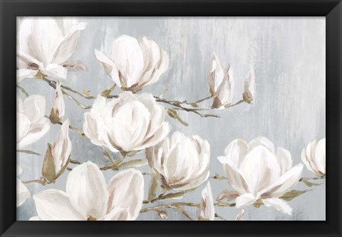 Framed White Magnolia Print