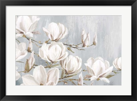Framed White Magnolia Print