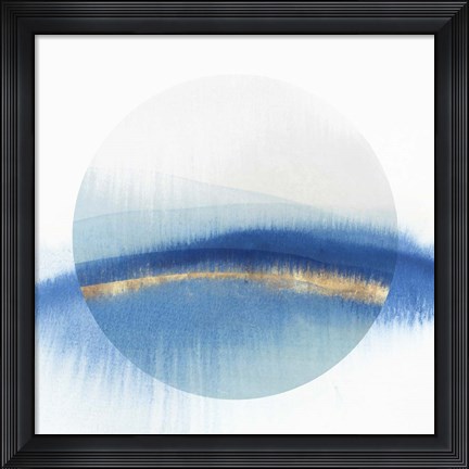 Framed Indigo Eclipse I Print