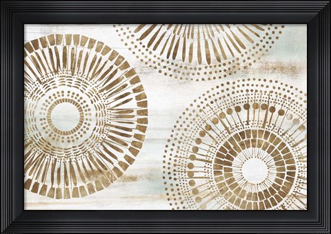 Framed Golden Circus II Print
