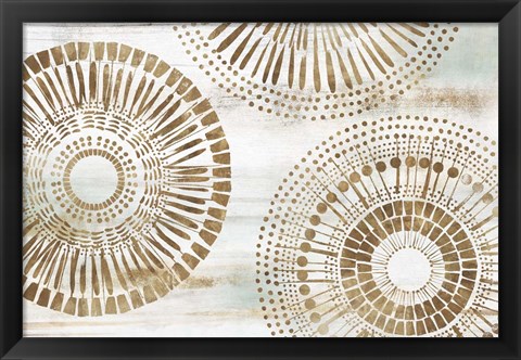 Framed Golden Circus II Print