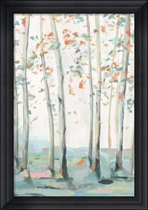 Framed Emerald Forest I Print