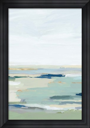 Framed Burbank Blue II Print