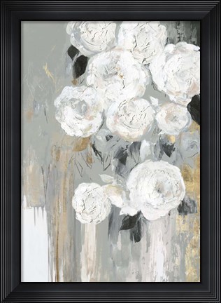 Framed Cascading Gray Print