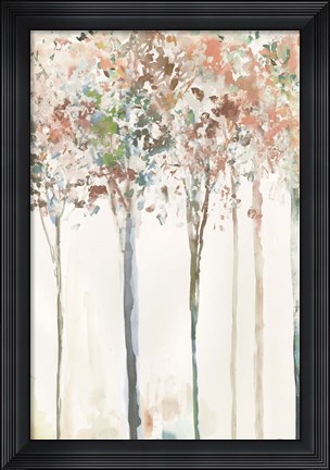 Framed Golden Trees I Print