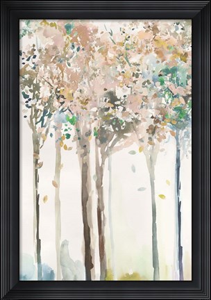 Framed Golden Trees II Print