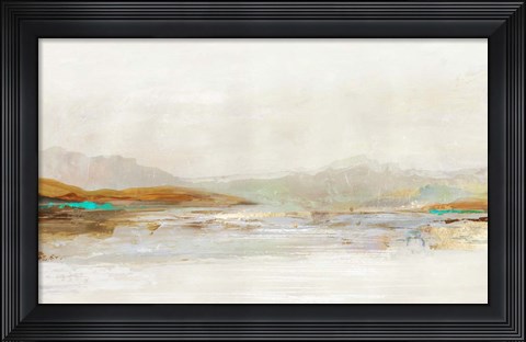 Framed Lake in the Fog Print