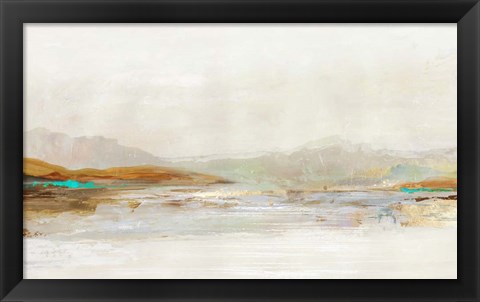 Framed Lake in the Fog Print