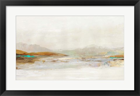 Framed Lake in the Fog Print