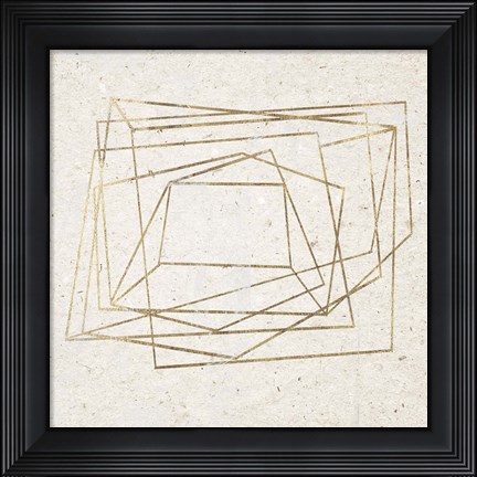 Framed Golden Embrace I Print
