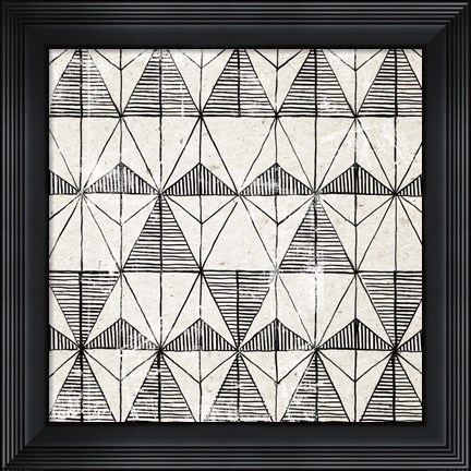 Framed White Art Deco II Print