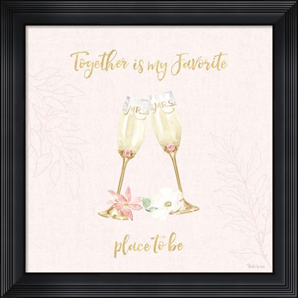 Framed All You Need is Love VIII Pink Print
