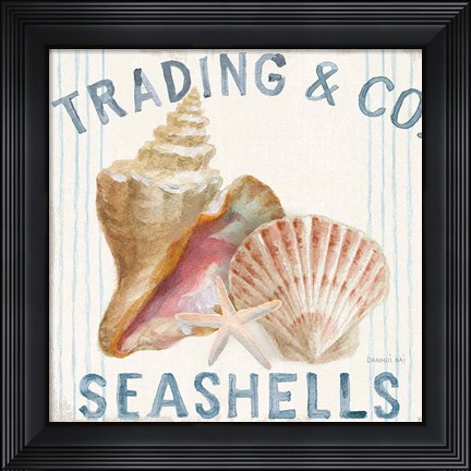 Framed Floursack Nautical XIV Sq Print