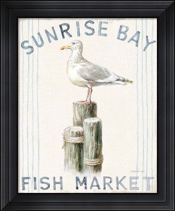 Framed Floursack Nautical XIII Print