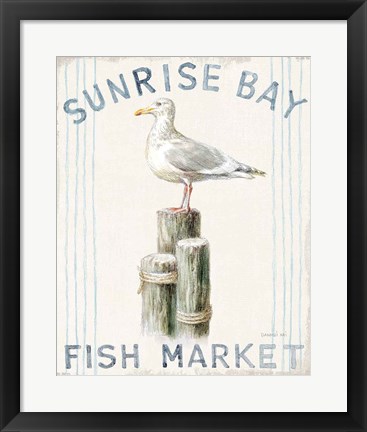 Framed Floursack Nautical XIII Print