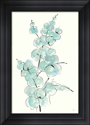 Framed Eucalyptus Branch IV Print