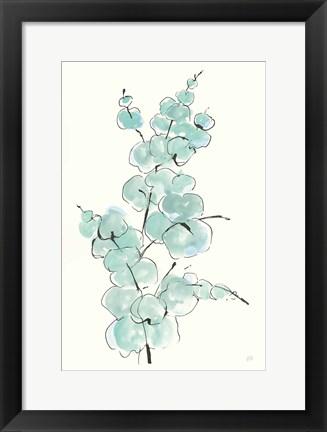 Framed Eucalyptus Branch IV Print