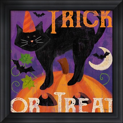 Framed Festive Felines V Print