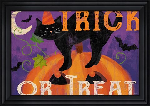 Framed Festive Felines IV Print