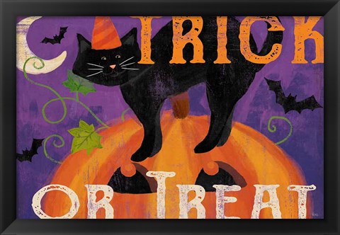 Framed Festive Felines IV Print