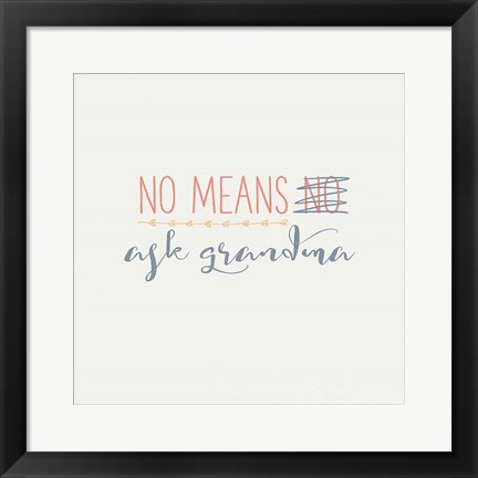 Framed Grandma Inspiration II Color Print