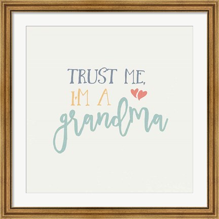 Framed Grandma Inspiration I Color Print