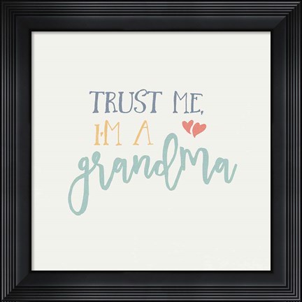 Framed Grandma Inspiration I Color Print