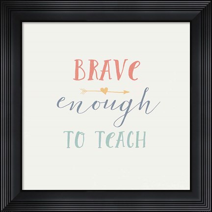 Framed Teacher Inspiration II Color Print