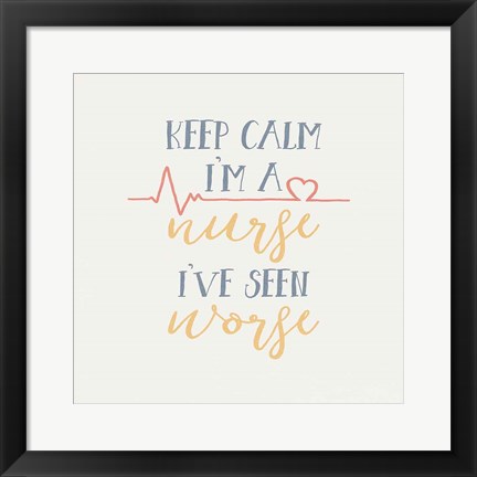 Framed Nurse Inspiration II Color Print