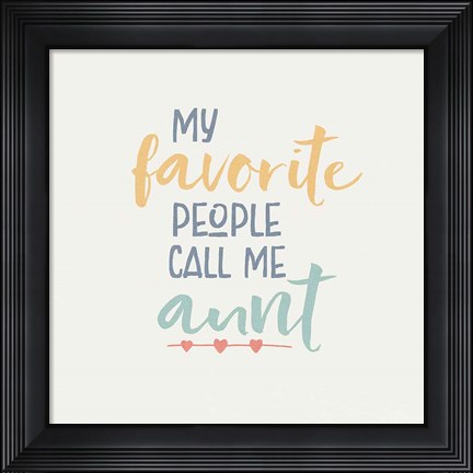 Framed Aunt Inspiration IV Color Print