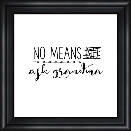 Framed Grandma Inspiration II Print
