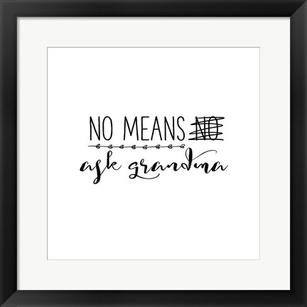 Framed Grandma Inspiration II Print