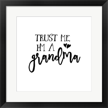 Framed Grandma Inspiration I Print